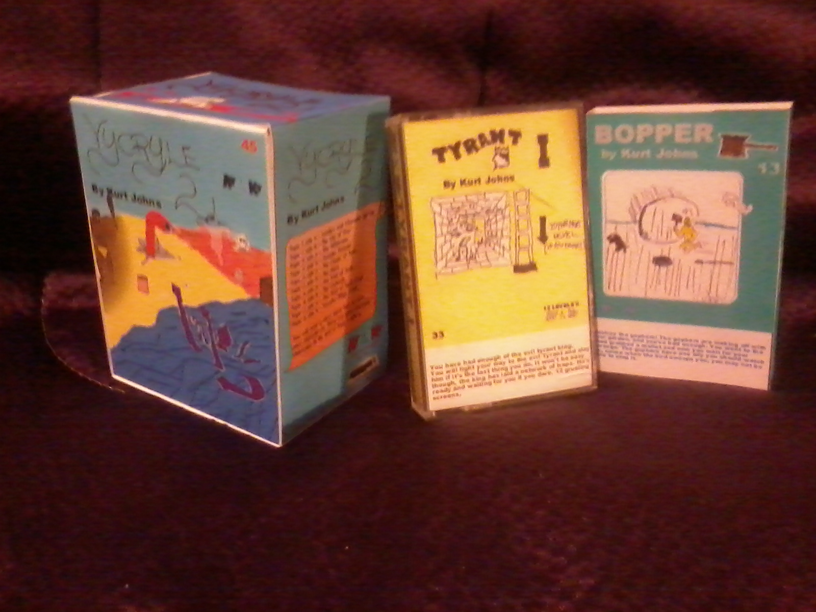 V2 in a box, and bopper in an O card